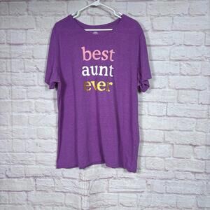 Way to Celebrate! Mother's Day Best Aunt Ever T-Shirt XXXL